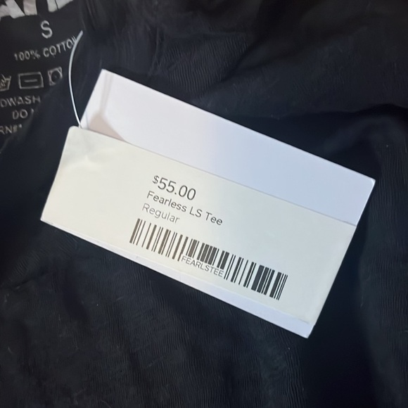 NWT Katie J NYC Girl’s Fearless LS Tee Size S - Picture 5 of 5